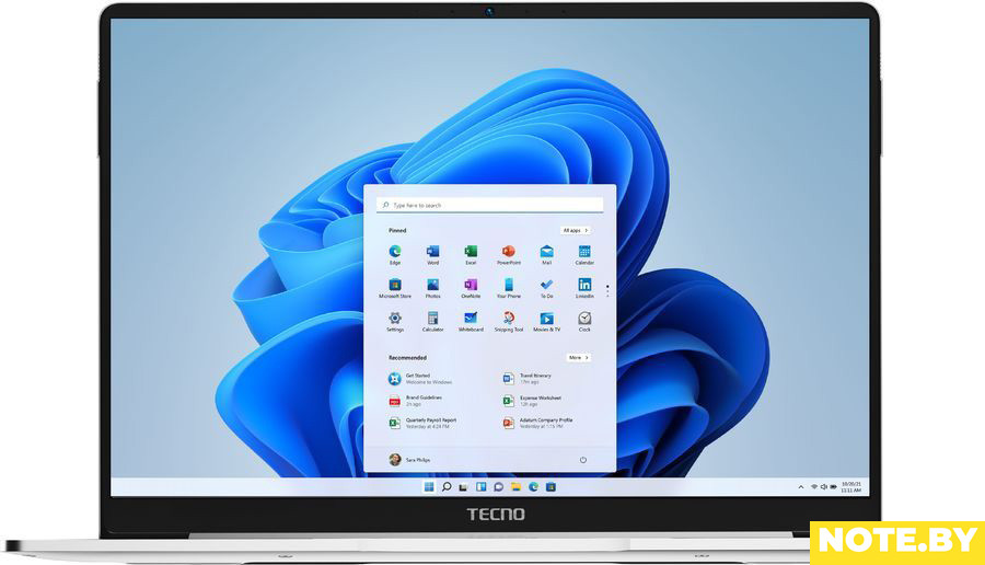 Ноутбук Tecno Megabook T1-11th i5 16+512 Silver Win11